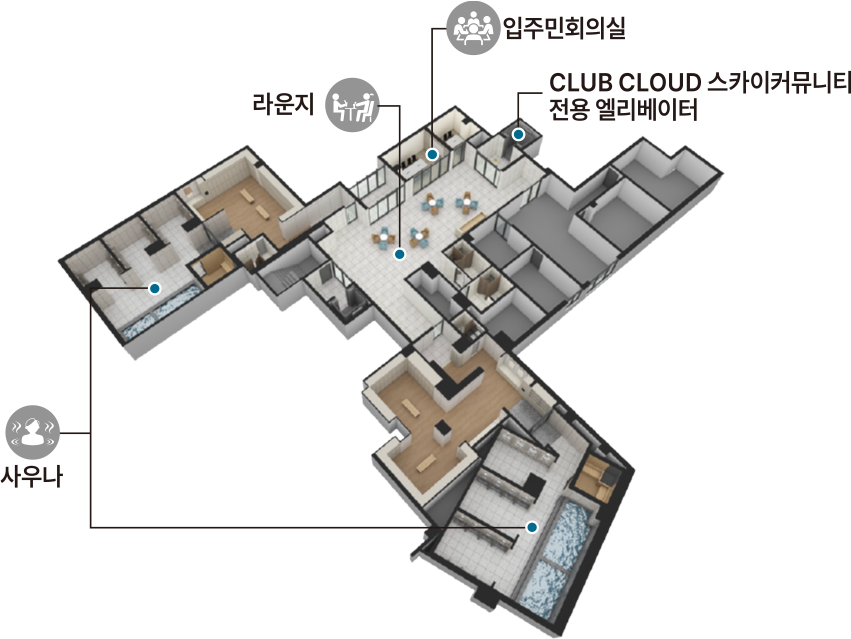 스카이라운지 배치도