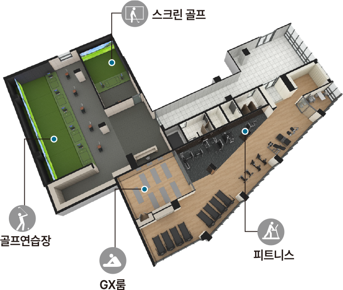 피트니스 배치도